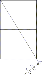 Figure 2. Feet facing long diagonal