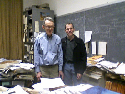L to R: Richard (Dick) Dudley (David’s thesis advisor), David Marcus; November 2011