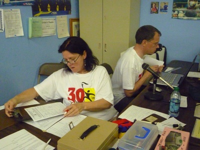 L to R: Anne Arrowsmith, David Marcus; 2011 Bay State Games
