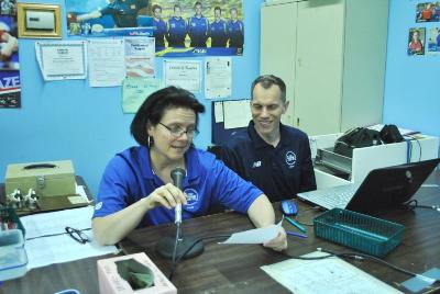 L to R: Anne Arrowsmith, David Marcus; 2012 Bay State Games